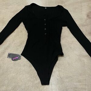 Womens Black Queen.M Bodysuit